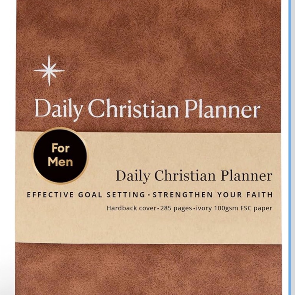 Daily Christian Planner - Brown Hardcover